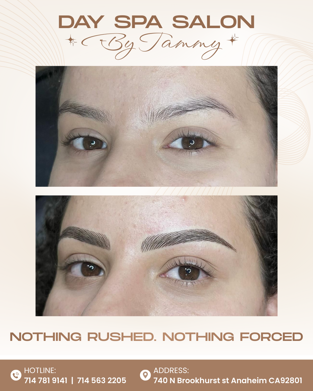 Nothing rushed. Nothing forced - Natural brow transformation