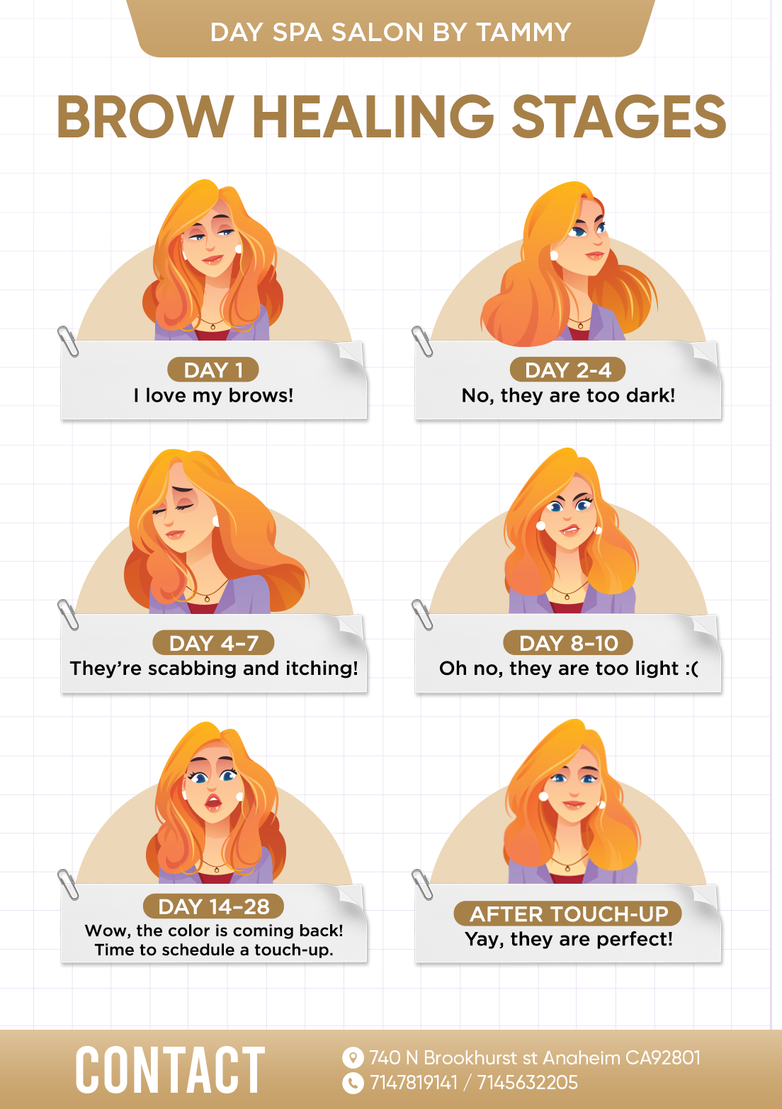 Brow healing stages - What to expect during the healing process